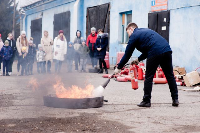 В гости к пожарным